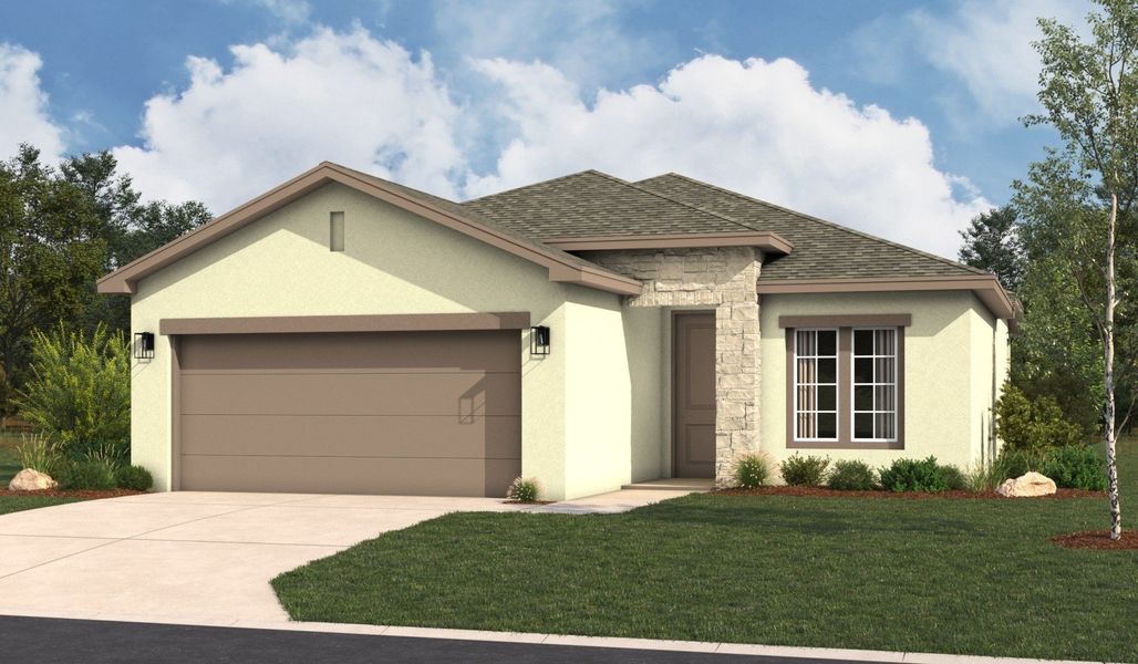 Front exterior of a home in the Las Cruces community, located in Alamo, TX (Image 28).