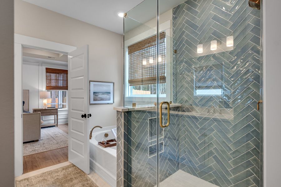 Furnished interior in a model home at Creek Pointe in Moncks Corner (Image 15).