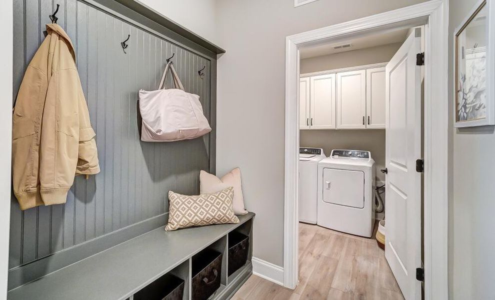 Furnished interior in a model home at Secrest Meadows in Monroe (Image 13).