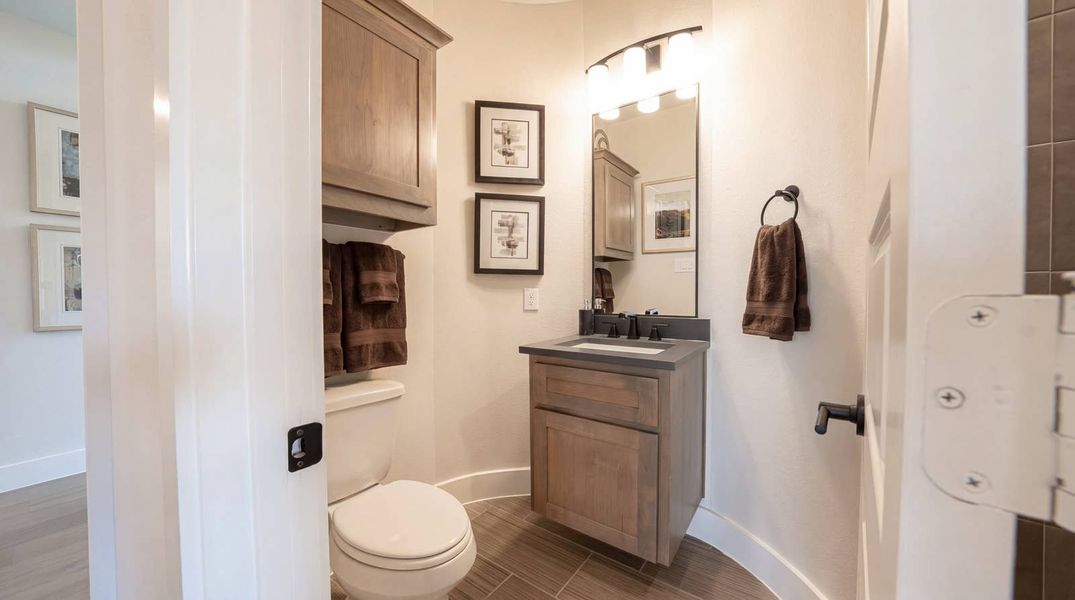 Furnished interior in a model home at Pecan Hill in McKinney (Image 17).