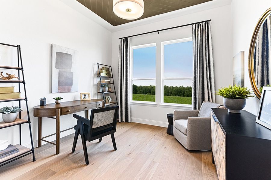 Furnished interior in a model home at Sutton Fields in Celina (Image 9).