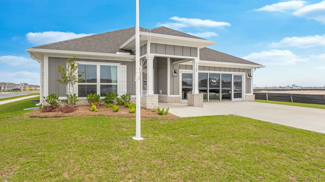 Front exterior of a home in the Hodges Bayou Plantation community, located in Panama City, FL (Image 10).