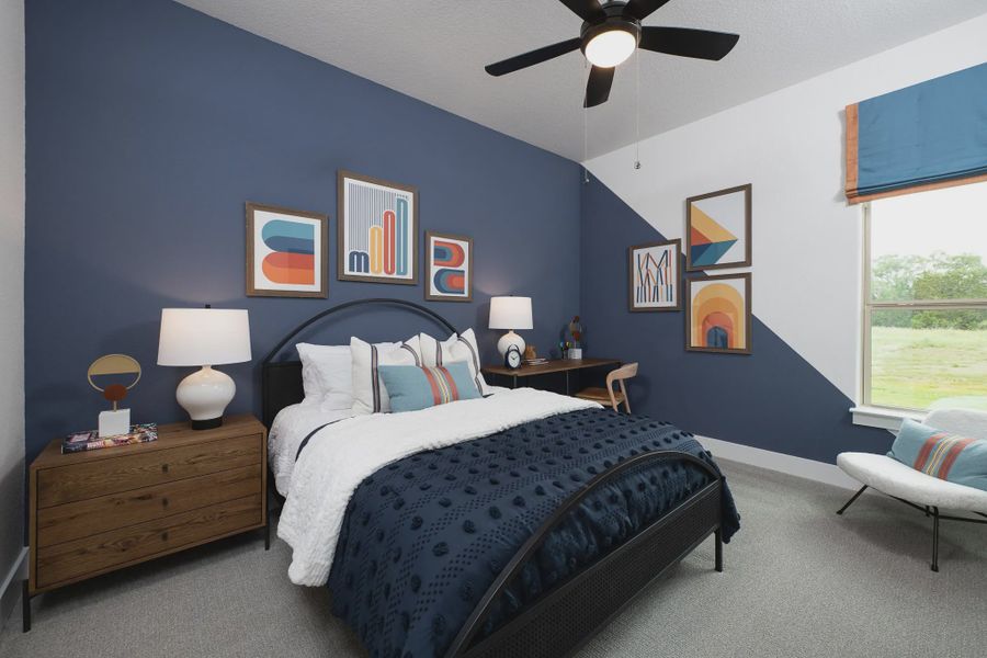 Furnished interior in a model home at Waldsanger in New Braunfels (Image 12).