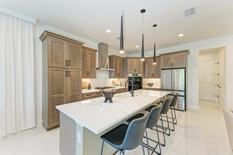 Furnished interior in a model home at Inspiration at Watercolor Place in Bradenton (Image 218).