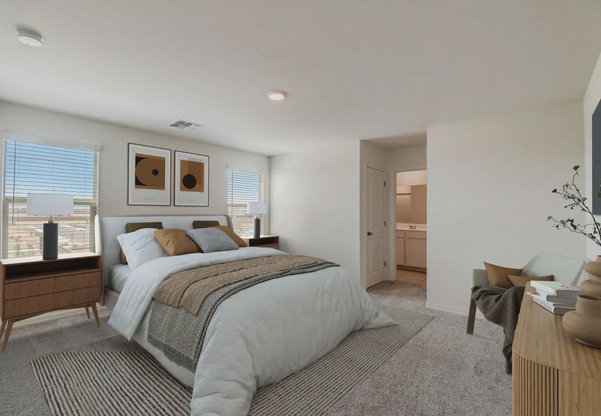 Furnished interior in a model home at Laveen Farms in Phoenix (Image 5).