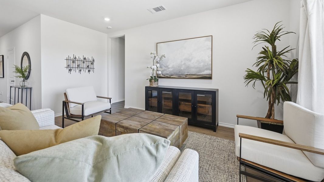 Furnished interior in a model home at Sanger Circle in Sanger (Image 53).