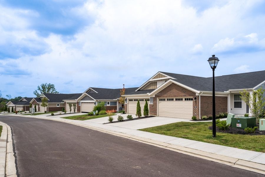 Front exterior of a home in the Villas at Gold Creek community, located in Dawsonville, GA (Image 12).