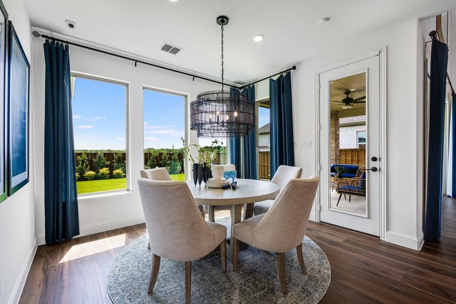 Furnished interior in a model home at The Ranch at Uptown Celina 60s in Celina (Image 48).