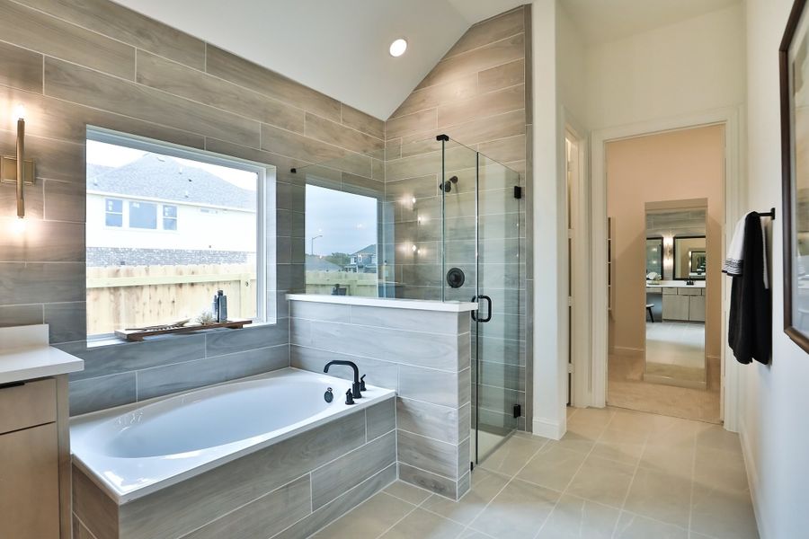 Furnished interior in a model home at Brewster Pointe in College Station (Image 12). Furnished interior in a model home at Brewster Pointe in College Station (Image 12).