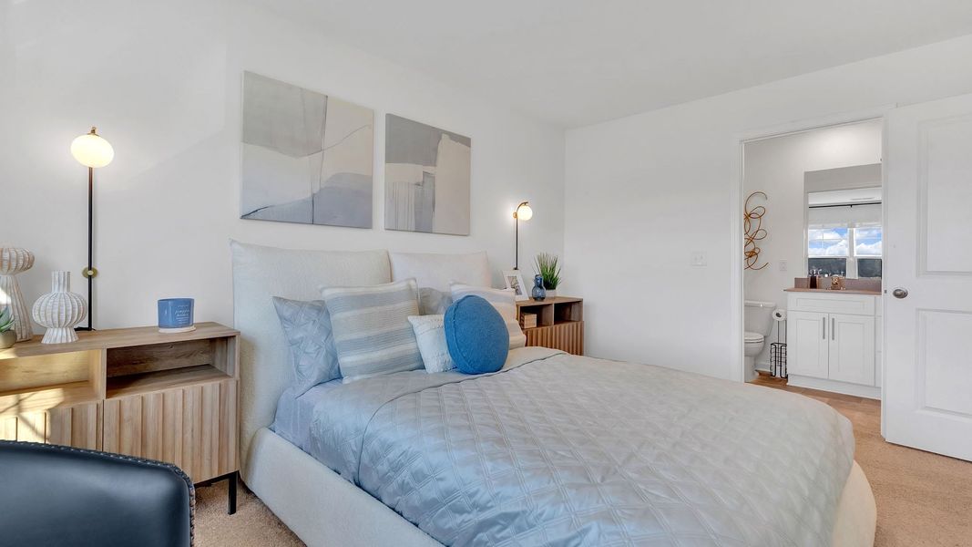 Furnished interior in a model home at Saylor's Place Townhomes in Jonesborough (Image 11).