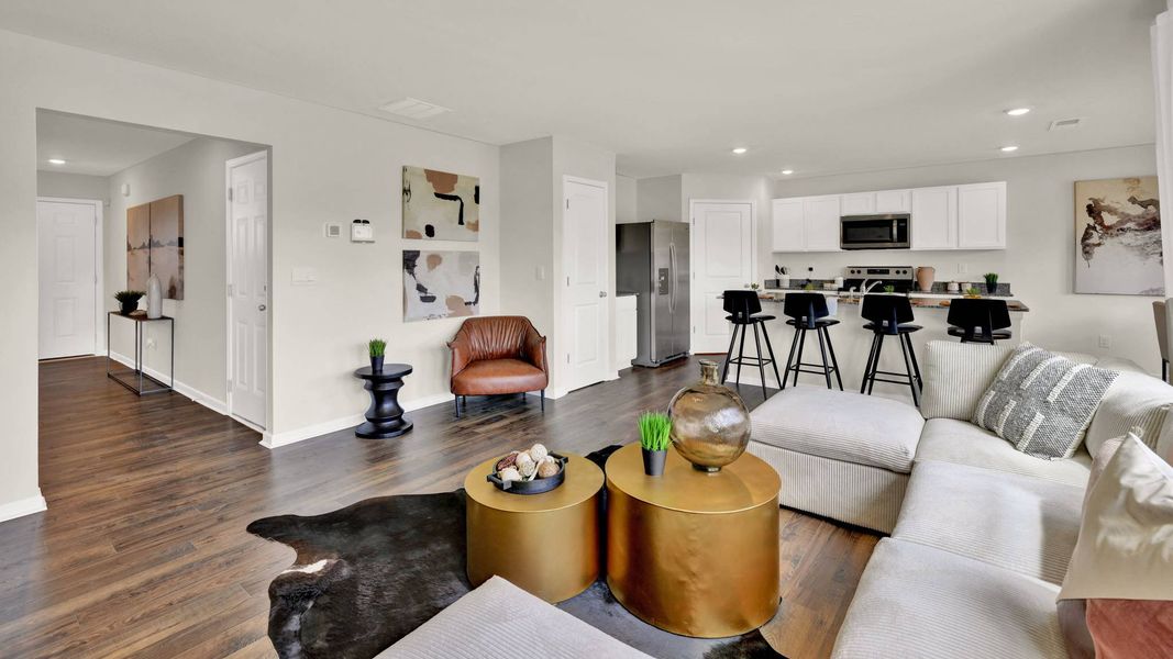 Furnished interior in a model home at Bayview at Harbor Crest in Ooltewah (Image 14).