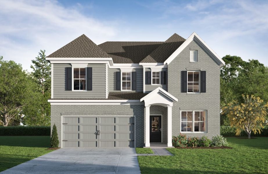 Front exterior of a home in the Linden Grove community, located in Powder Springs, GA (Image 11).