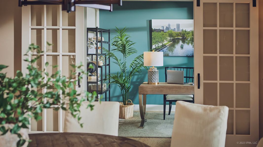 Furnished interior in a model home at The Courtyards at Stewarts Creek in Smyrna (Image 8).