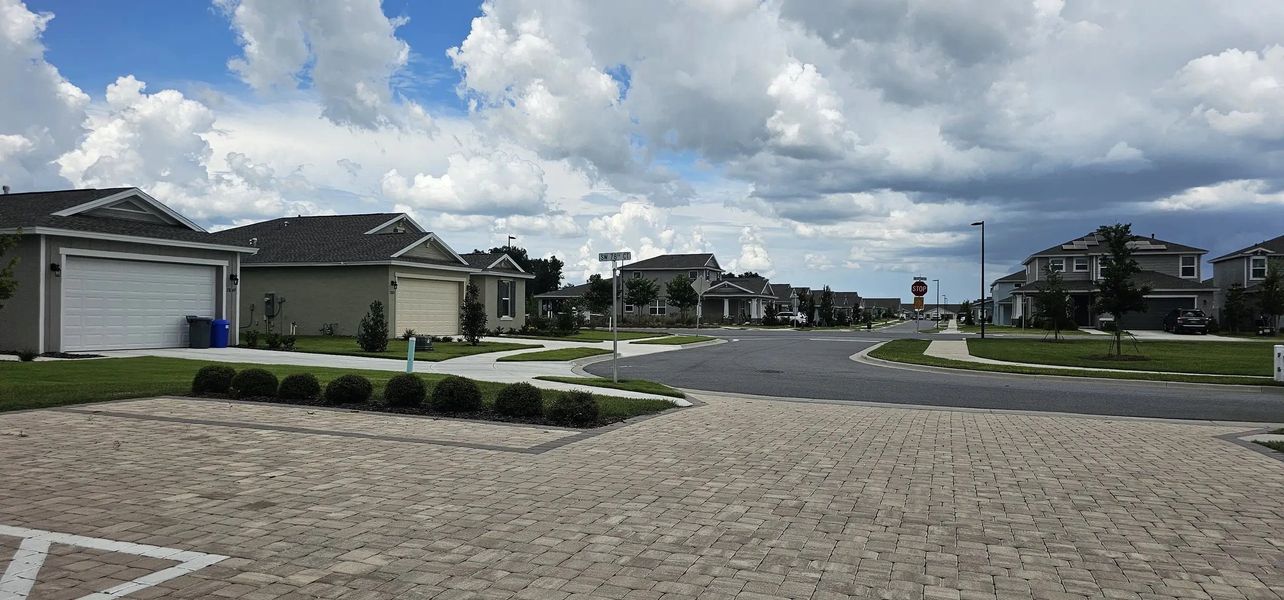 Street view of homes within the Calesa Township master-planned community in Ocala, FL (Image 9).