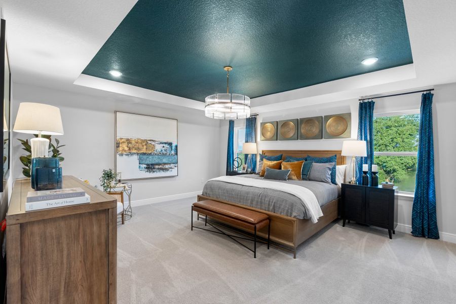 Furnished interior in a model home at Vintner Reserve in Clermont (Image 10).