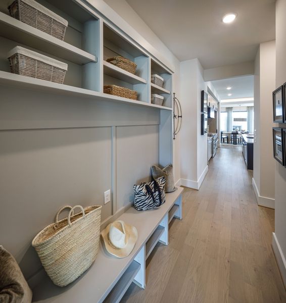Furnished interior in a model home at Bridgeland in Cypress (Image 18).