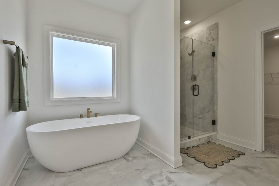 Furnished interior in a model home at Ellerbe in Newnan (Image 20).