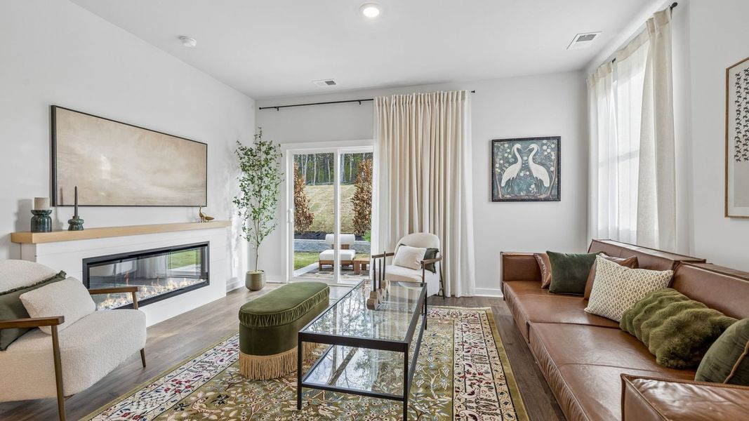 Furnished interior in a model home at Reserve at Hickory Ridge in Columbia (Image 67).