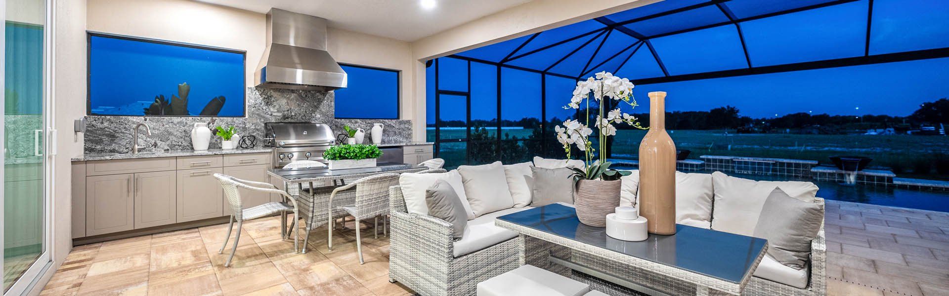 Furnished interior in a model home at Shellstone at Waterside in Sarasota (Image 8).