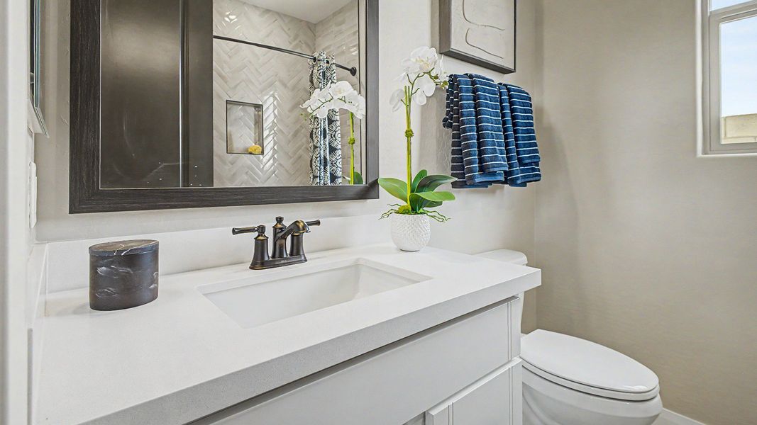 Furnished interior in a model home at Apache Farms in Buckeye (Image 28).