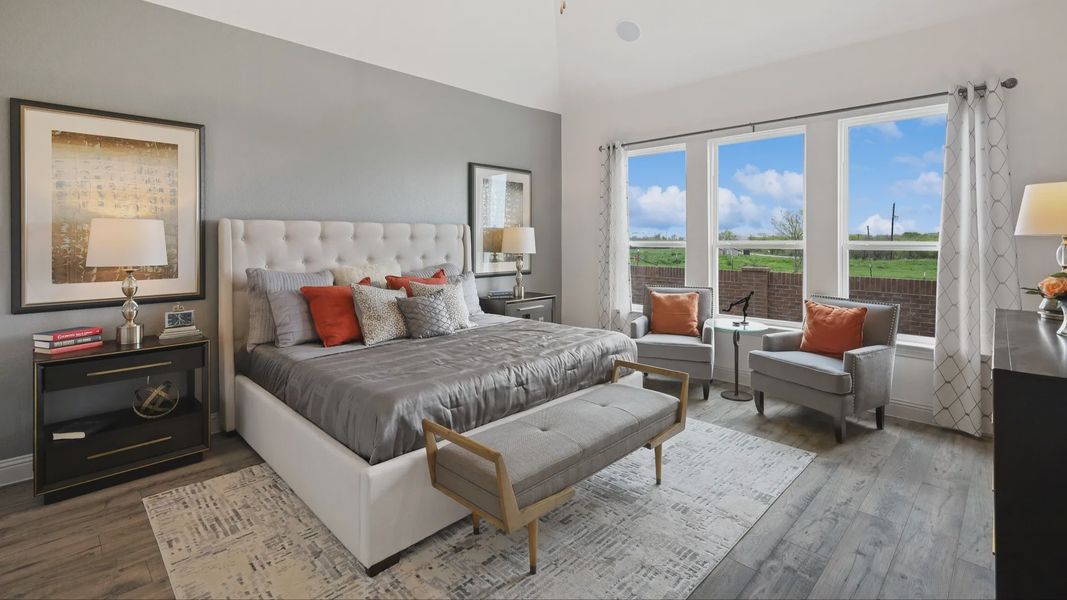 Furnished interior in a model home at Sundance Cove in Crosby (Image 19).