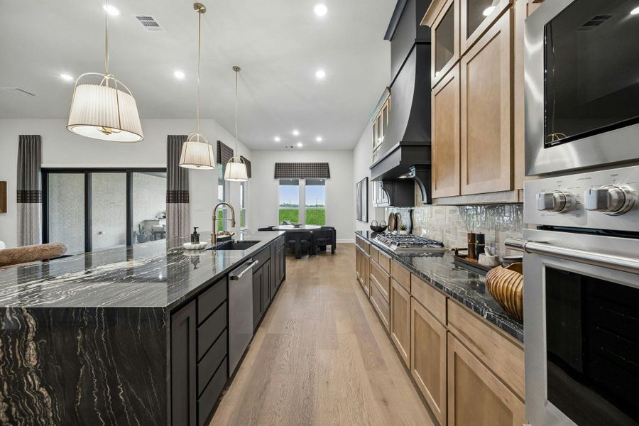 Furnished interior in a model home at Discovery Lakes in Rockwall (Image 28).