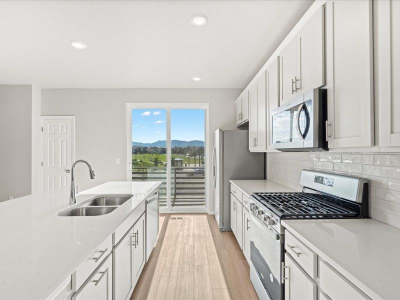 The Cameron floorplan interior image taken at a Meritage Homes community in Broomfield, CO.