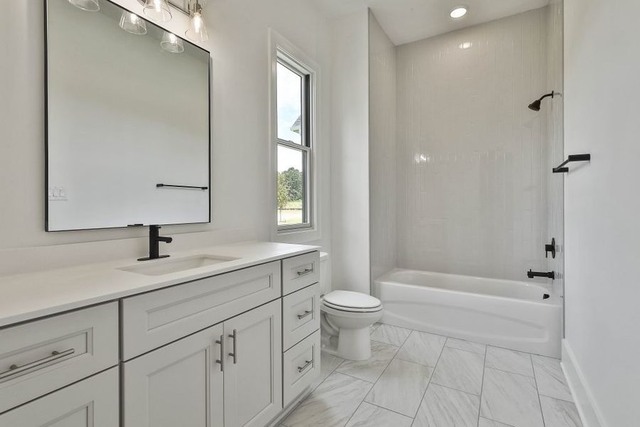 Furnished interior in a model home at Mill Farms in Peachtree City (Image 8). Furnished interior in a model home at Mill Farms in Peachtree City (Image 8).