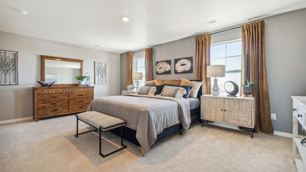 Furnished interior in a model home at Spring Valley Ranch in Elizabeth (Image 7).