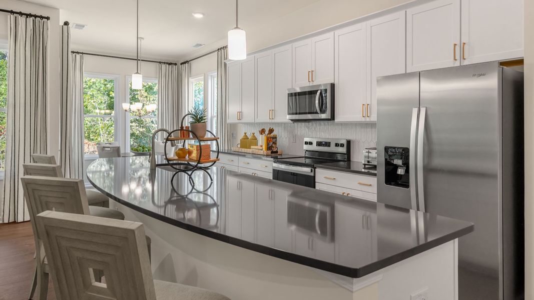 Furnished interior in a model home at South Pinehurst Cottages in Pinehurst (Image 24). Furnished interior in a model home at South Pinehurst Cottages in Pinehurst (Image 24).