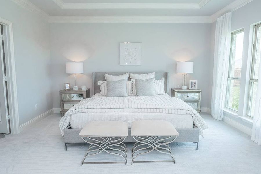 Furnished interior in a model home at Broadmoor Estates in Ovilla (Image 12).