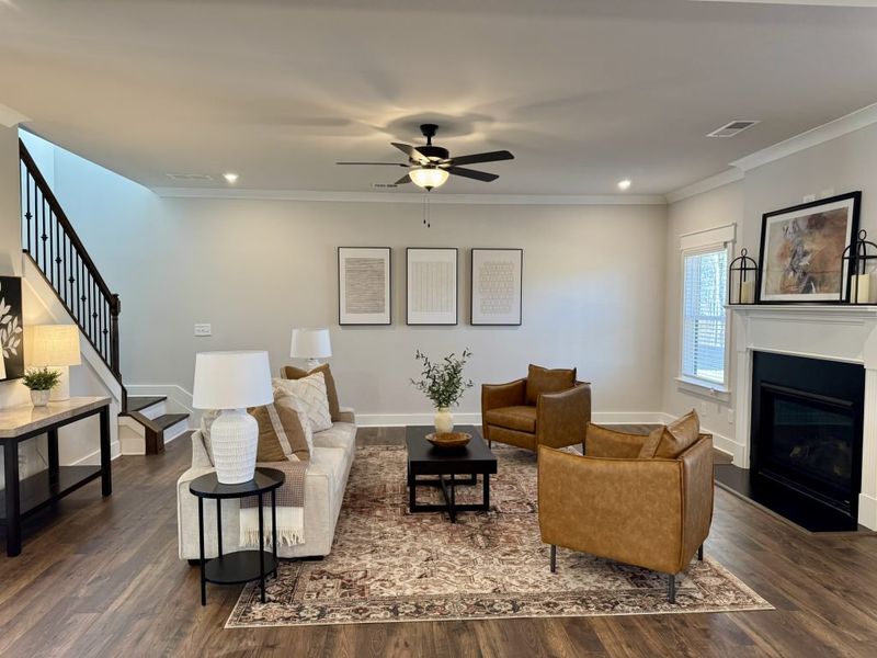 Furnished interior in a model home at Springside Reserve in Powder Springs (Image 42).