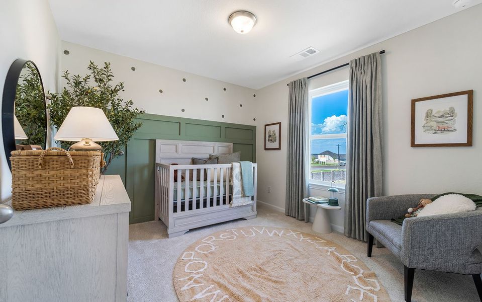 Furnished interior in a model home at Westridge in McKinney (Image 38).