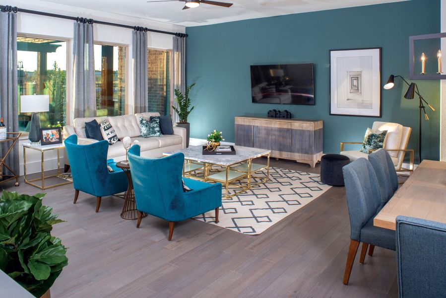 Furnished interior in a model home at Elements at Viridian - Signature Series in Arlington (Image 6).