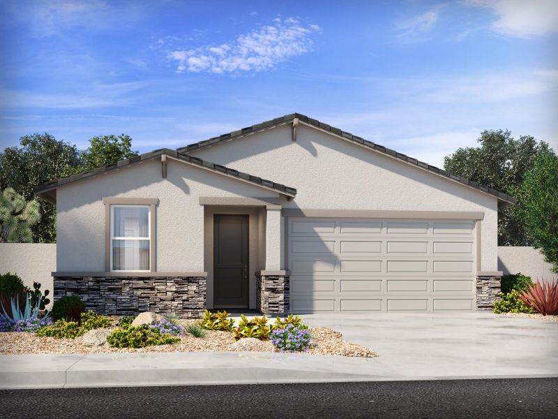 Front exterior of a home in the Sunset Crest - Premier Series community, located in Tucson, AZ (Image 14).
