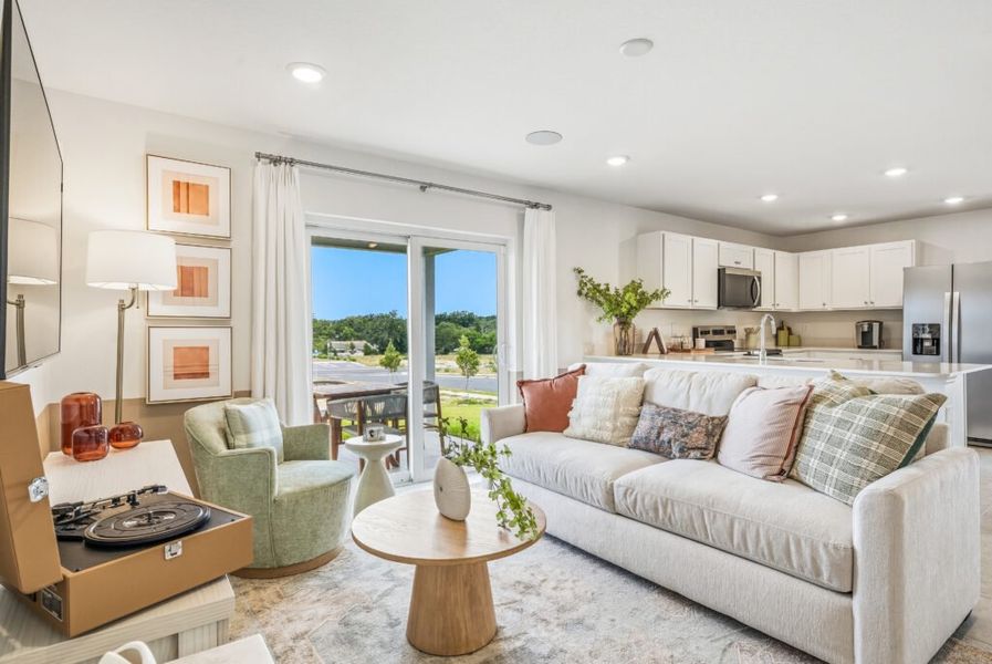 Furnished interior in a model home at Citrus Ridge in Lake Wales (Image 8).