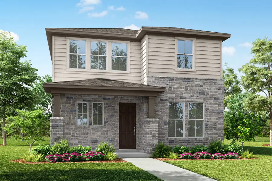Front exterior of a home in the Paley Park at Easton Park community, located in Austin, TX (Image 3).