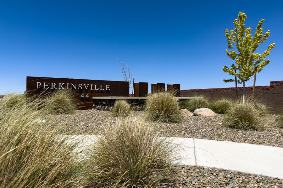 Entrance to the Perkinsville community in Chino Valley, AZ, featuring signage and landscaping (Image 14). Entrance to the Perkinsville community in Chino Valley, AZ, featuring signage and landscaping (Image 14).