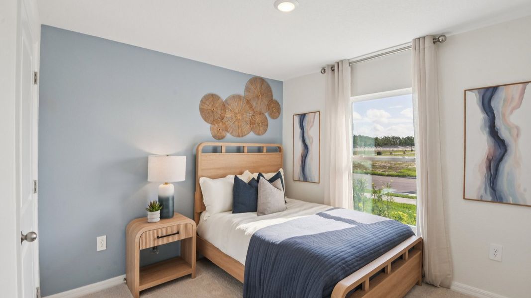 Furnished interior in a model home at Brighton Park in Hudson (Image 21).