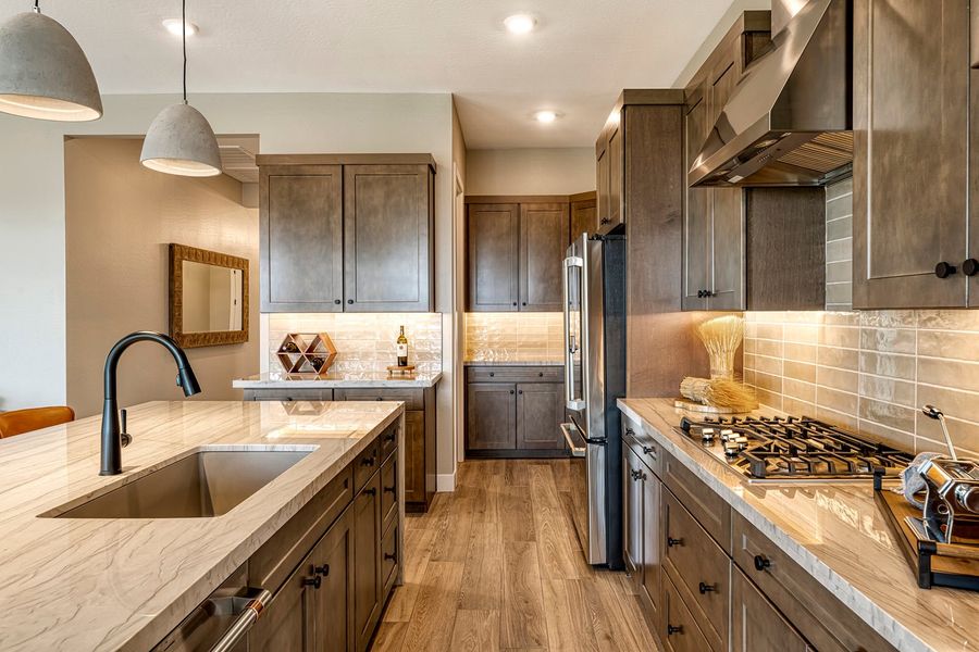 Furnished interior in a model home at Molino at Soleo in Queen Creek (Image 10).