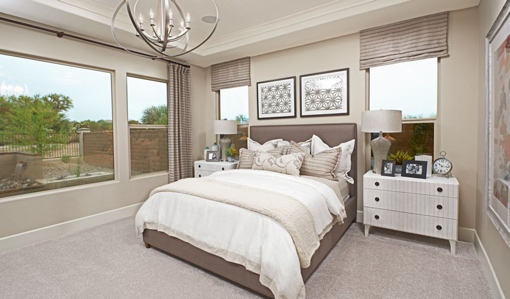 Furnished interior in a model home at Saguaro Reserve III in Marana (Image 35).