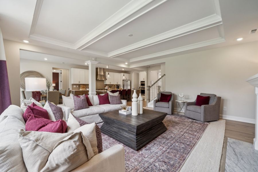 Furnished interior in a model home at Tramore in Harrisburg (Image 12).