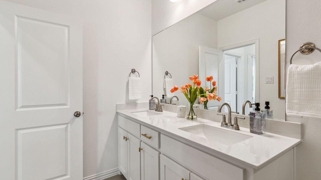 Furnished interior in a model home at Painted Tree – Woodland District in McKinney (Image 43).
