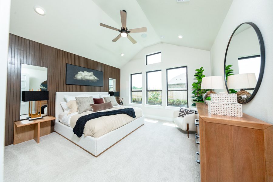 Furnished interior in a model home at Amira in Tomball (Image 7).