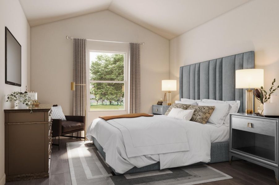 Furnished interior in a model home at Summit Place in Eden (Image 22).