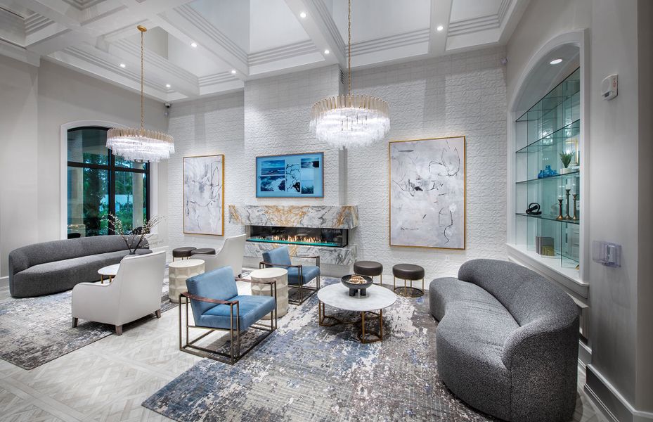 Resort-style amenities with modern homes for sale in Naples, FL