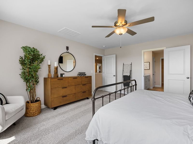 Furnished interior in a model home at Wellers Knoll in Lillington (Image 23).