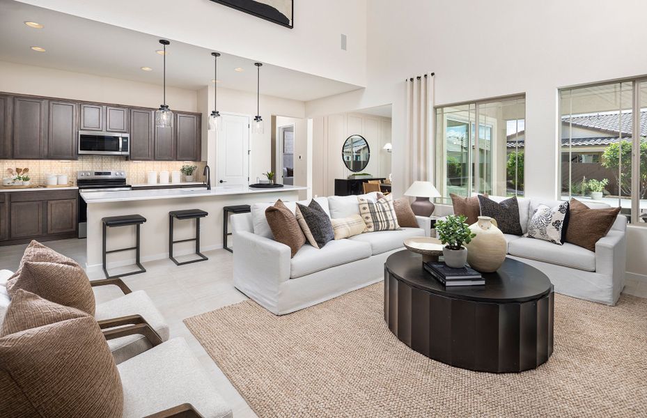 Furnished interior in a model home at Jorde Farms in Queen Creek (Image 18).