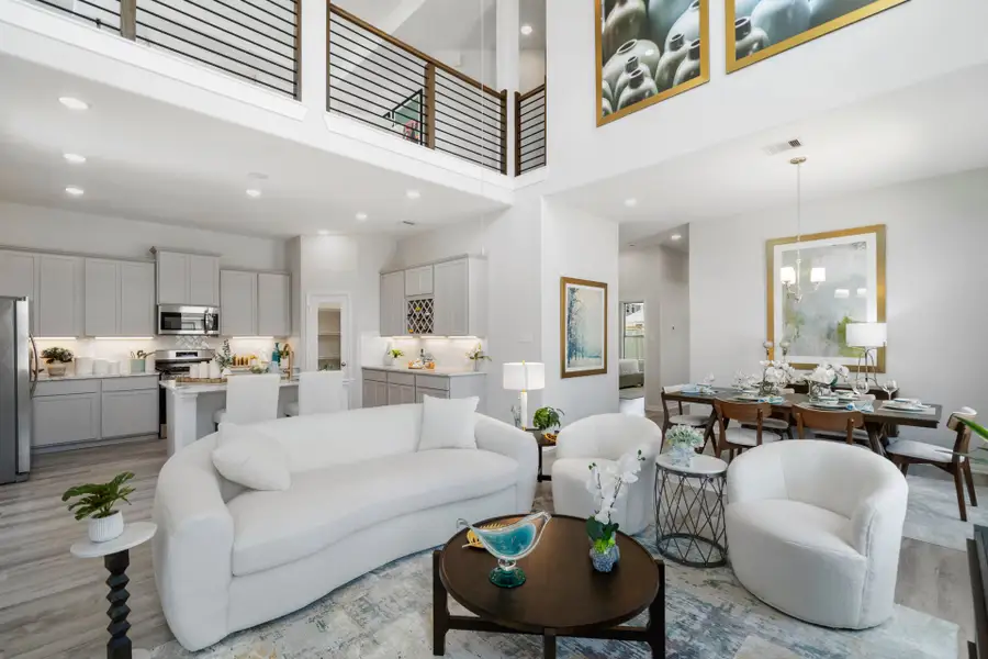 Furnished interior in a model home at Bluebonnet Village in Bellville (Image 7). Furnished interior in a model home at Bluebonnet Village in Bellville (Image 7).