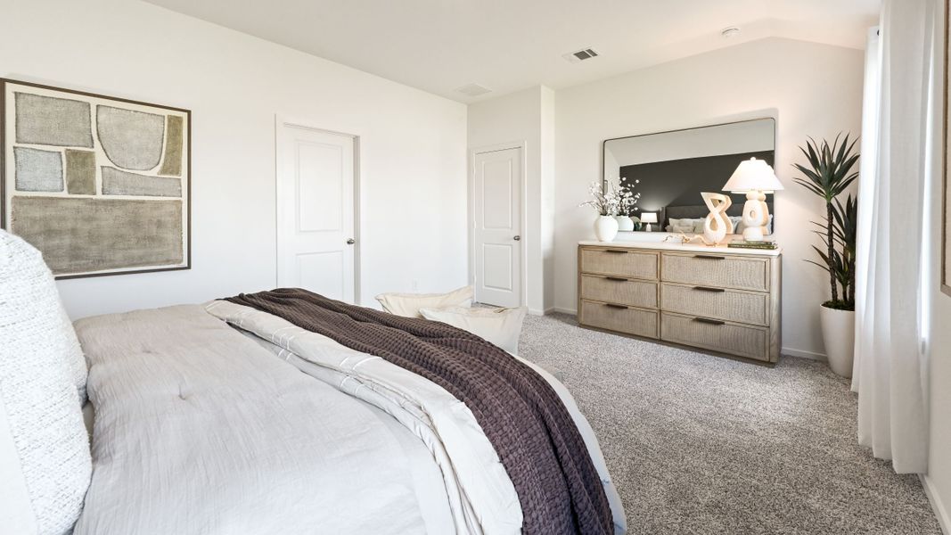 Furnished interior in a model home at Westward Pointe in Sealy (Image 46).